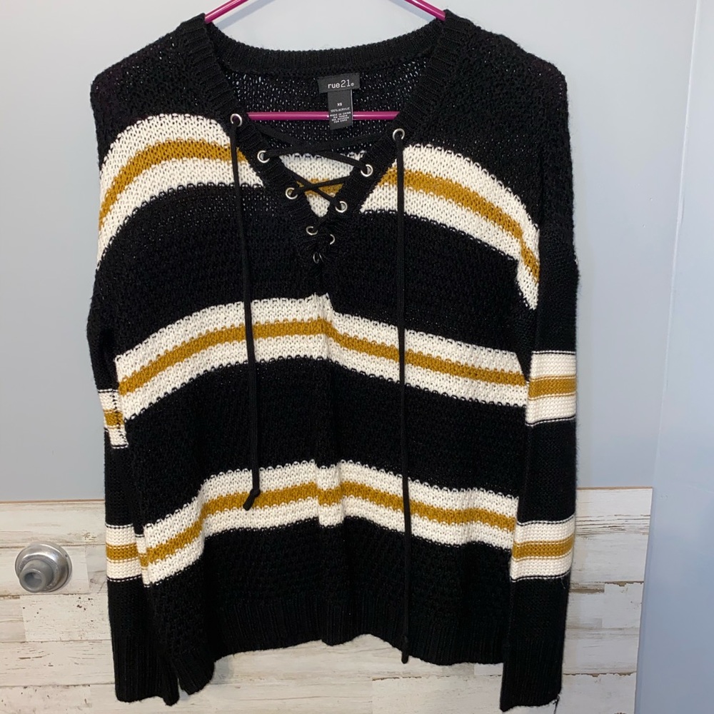 Rue21 Stripped Sweater. XS